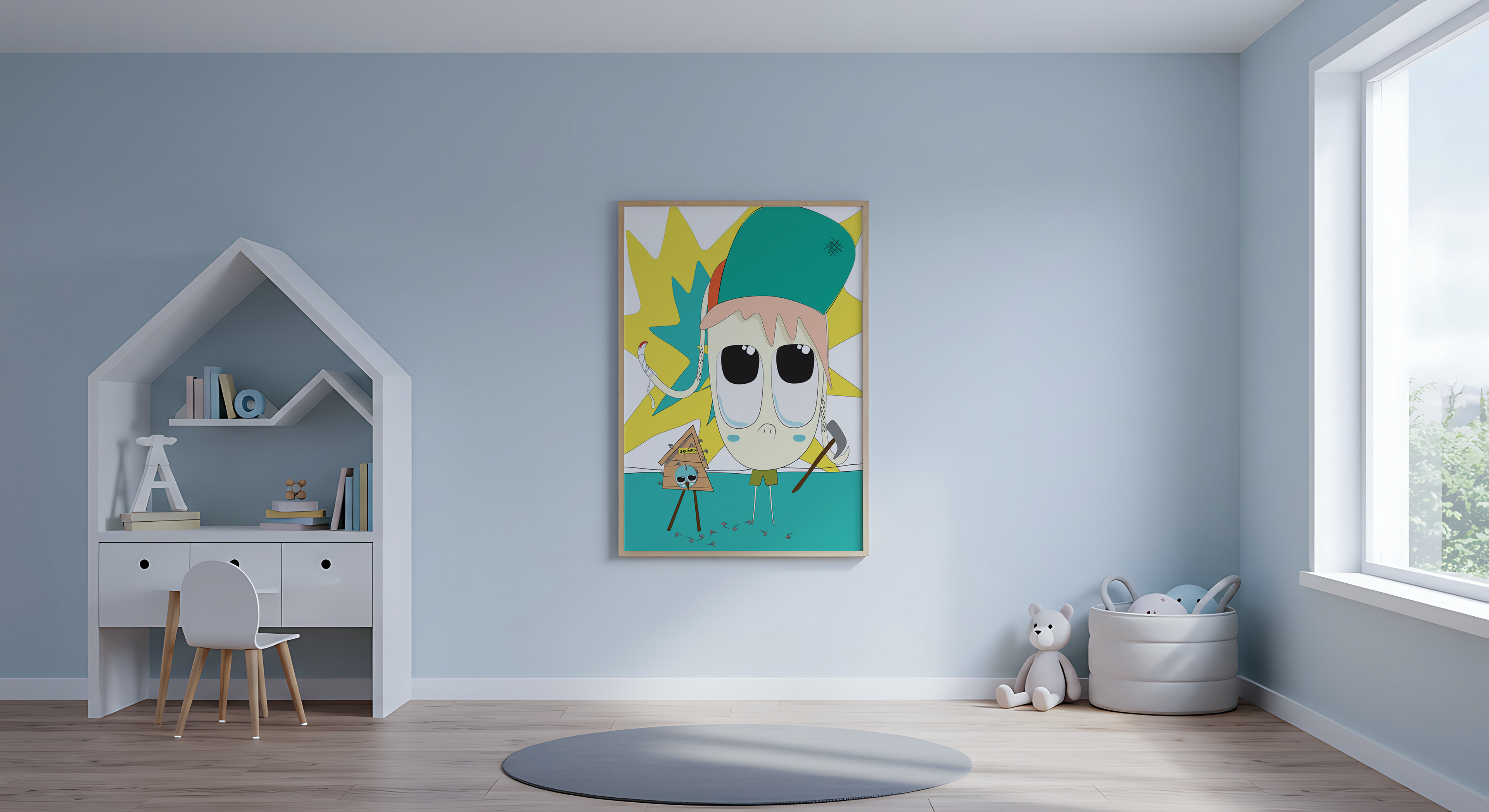 Grumps DIY Printable Wall Art, Kids Bedroom & Playroom/ Digital Download