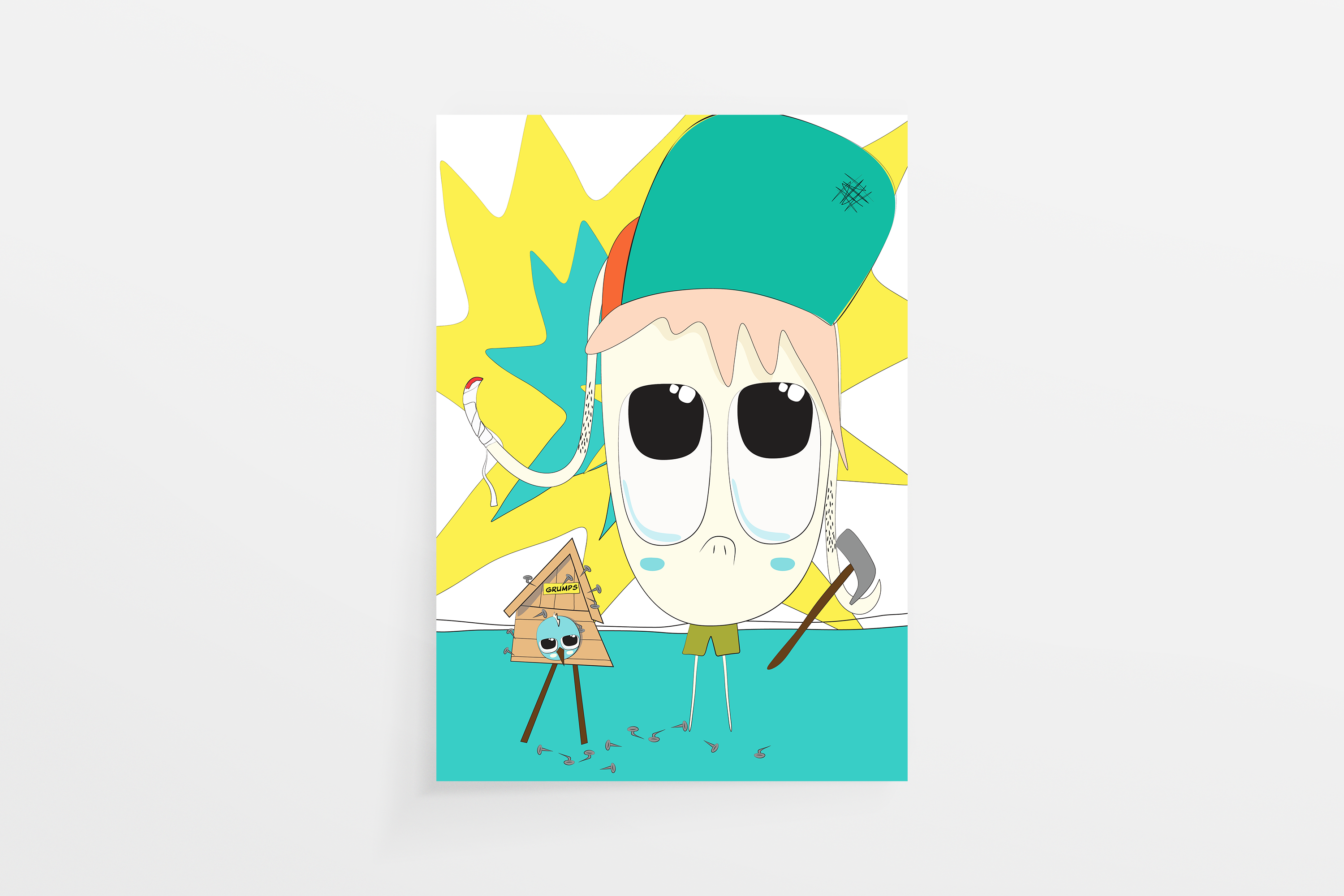 Grumps DIY Printable Wall Art, Kids Bedroom & Playroom/ Digital Download